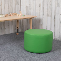 Flash Furniture ZB-FT-045R-12-GREEN-GG Soft Seating Collaborative Circle for Classrooms and Daycares - 12